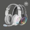 MARS GAMING MHW-100, WIRELESS ARGB HEADPHONES, DETACH MIC, ENC NOISE CANCEL, WHITE