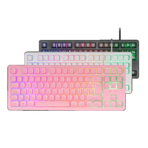 MARS GAMING MK023, TKL H-MECH RED KEYBOARD, FRGB LIGHTING, FRENCH, PINK