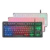 MARS GAMING MK023, TKL H-MECH RED KEYBOARD, FRGB LIGHTING, FRENCH, BLACK