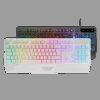 MARS GAMING MK124, H-MECH ERGONOMIC FULL KEYBOARD, INTEGRATED PALM REST, FRGB RAINBOW LIGHTING, ADVANCED ANTI-GHOSTING, MULTI-PLATFORM COMPATIBILITY, FRENCH, WHITE