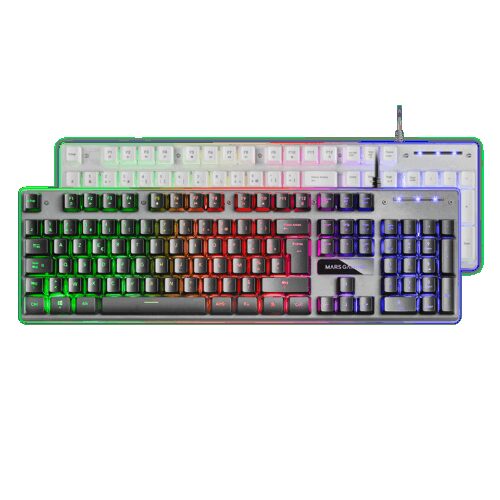 MARS GAMING MK220, RGB RAINBOW H-MECH KEYBOARD,  ALUMINUM, EDGE LIGHT, FRENCH