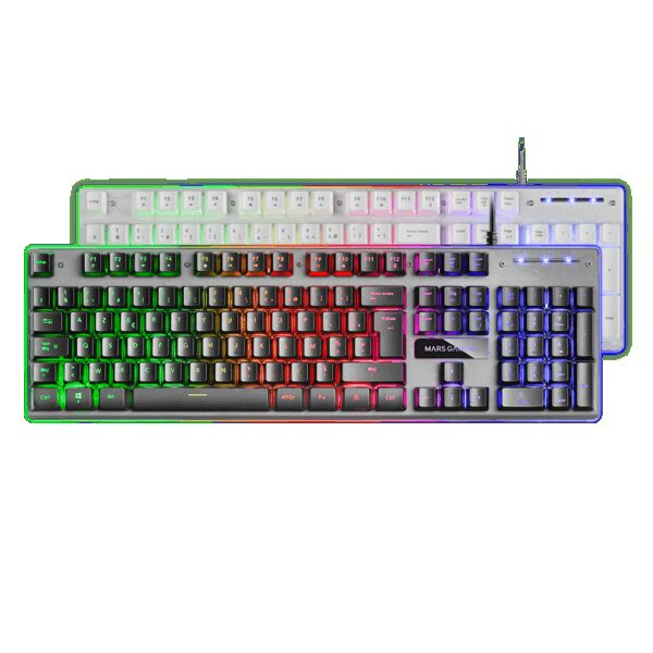 MARS GAMING MK220, RGB RAINBOW H-MECH KEYBOARD,  ALUMINUM, EDGE LIGHT, FRENCH