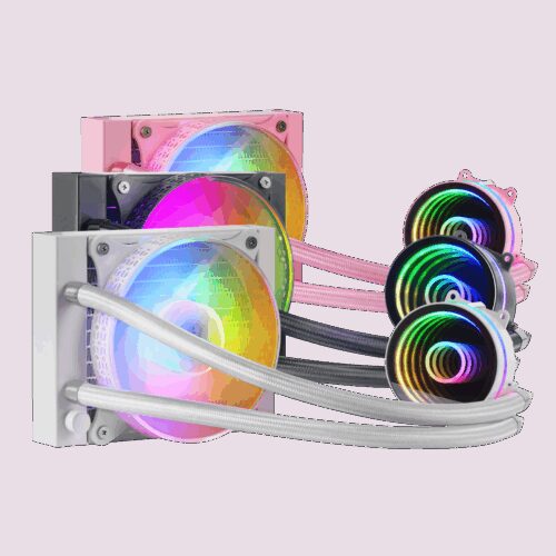 MARS GAMING ML-ONE120, WATERCOOLING AIO, 12CM FRGB FAN, INFINITY MIRROR, WHITE