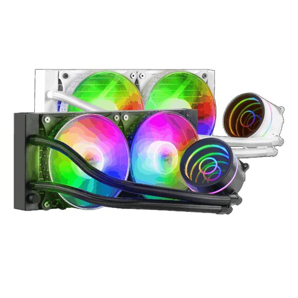 MARS GAMING ML-ONE240, WATERCOOLING AIO, 2X12CM FRGB FAN, INFINITY MIRROR, BLACK