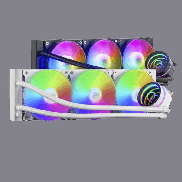 MARS GAMING ML-ONE360, WATERCOOLING AIO, 3X12CM FRGB FAN, INFINITY MIRROR, WHITE