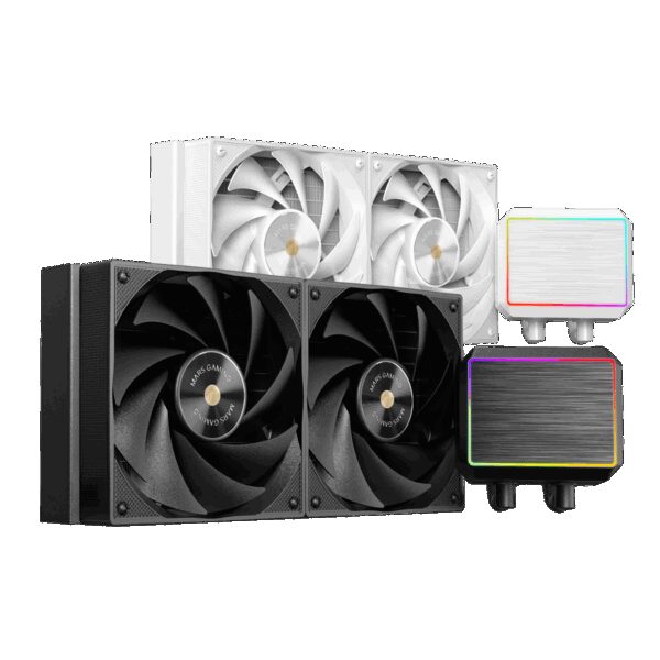 MARS GAMING ML-PROII240, WATERCOOLING AIO, 4TH GEN OPTI-CHAMBER, TOP-PERFORMANCE 450W TDP, 2X ULTRA-SILENT COPPER-CORE FAN, FRGB LIGHTING, BLACK