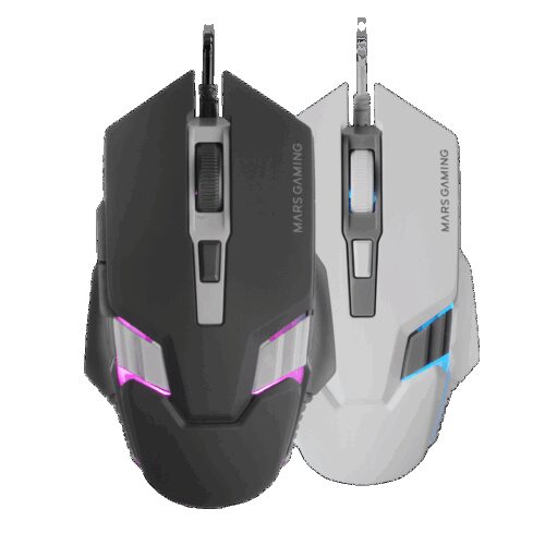 MARS GAMING MM024, RGB GAMING MOUSE, 4000DPI OPTICAL SENSOR, MECHANICAL HUANO SWITCHES, ON-THE-FLY 1200/2400/3200/4000DPI , BLACK