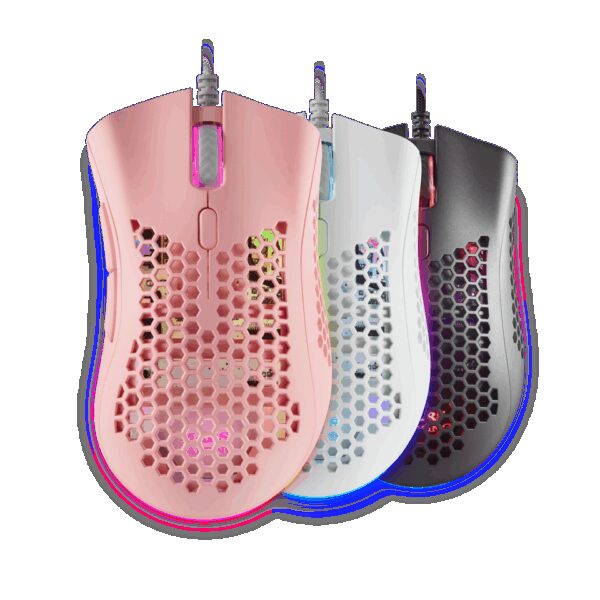 MARS GAMING MMEX, GAMING MOUSE, 32000DPI, OPTICAL SWITCHES, 75G, RGB, FEATHER, SOFTWARE, PINK