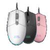 MARS GAMING MMG, OPTICAL MOUSE, 3200 DPI, RGB FLOW, LIGHT, ERGONOMIC, WHITE