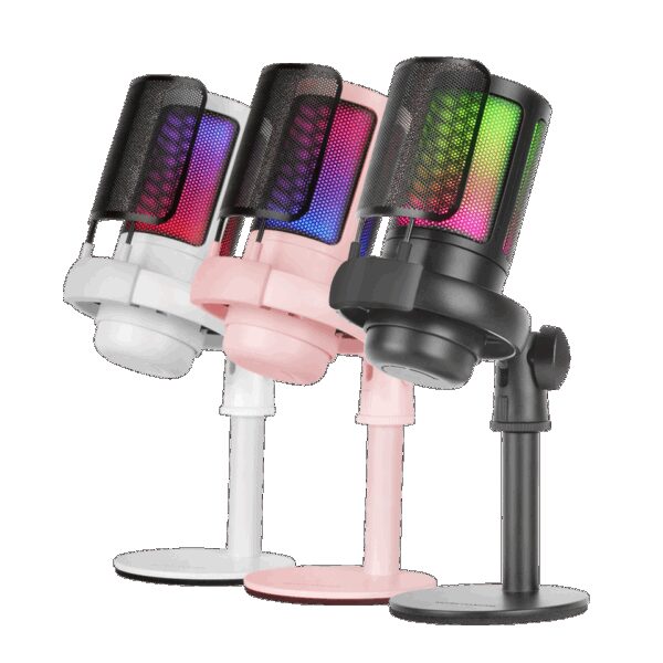 MARS GAMING MMIC-SE, ULTRA-HIGH DEF PROFESSIONAL ARGB STUDIO MICROPHONE, 192KHZ 24BIT ADC, VOLUME CONTROL & MUTE, ANTIVIB+METAL FILTER, BLACK