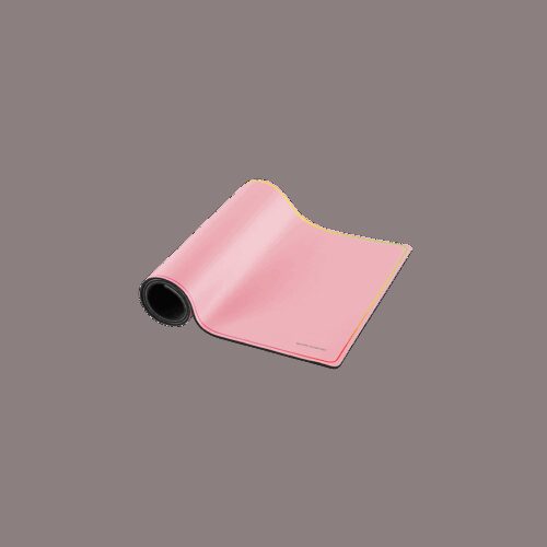 MARS GAMING MMP224, 880x330MM XXL GAMING MOUSEPAD, RAINBOW LINE EDGE DESIGN, NANO-TEXTILE & NON-SLIP NATURAL RUBBER BASE, PINK
