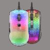 MARS GAMING MMR. GAMING MOUSE, 12800DPI, EXTREME-LIGHT 58G, RGB, PARACORD, SOFTWARE, WHITE
