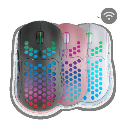 MARS GAMING MMW3, WIRELESS MOUSE, 79G ULTRA-LIGH, RECHARGEABLE BATTERY, BLACK