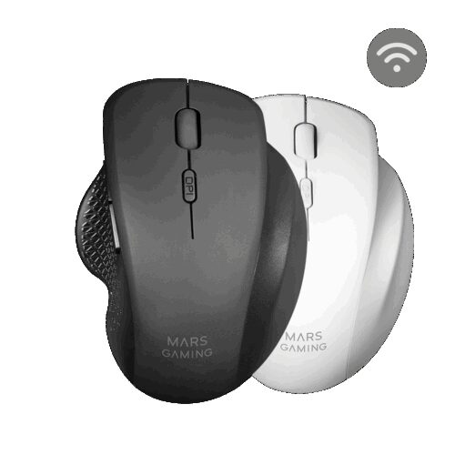 MARS GAMING MMWERGO ,BLACK WIRELESS MOUSE, 3.200 DPI, ERGONOMIC, KAILH MECHANICAL