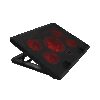 MARS GAMING MNBC2, GAMING NOTEBOOK COOLER - STAND FUNCTION - UA5 X5 FAN AIRFLOW TECHNOLOGY - RED LIGHTING