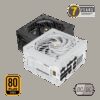 MARS GAMING MPB1000SIM, 1000W ATX 3.1 FULL MODULAR PSU, PCIe 5.1 READY 12V-2x6 CABLE NOT INCLUDED, DC-DC & SMD TECH, 80PLUS GOLD, APFC, ULTRA SILENT AI2-RPM & 140MM SI COPPER FAN, 7 YEARS WARRANTY, WHITE