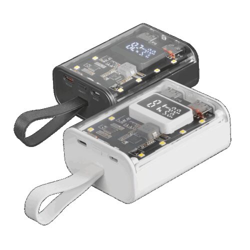 MARS GAMING MPK-10K, COMPACT 22.5W POWERBANK, 10K MAH QC3.0 & PD3.0, BATTERY MONITORING, LANYARD + BIG TORCH, WIDE CONNECTIVITY, WHITE