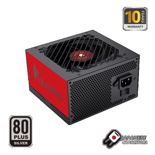 MARS GAMING MPVU750SI, 750W PSU, DC-DC & SMD TECH, 80 PLUS SILVER, ACTIVE-PFC, ULTRA SILENT AI2-RPM SI COPPER FAN, 105º TK JAPANESE CAPACITORS, 10 YEARS WARRANTY, RED