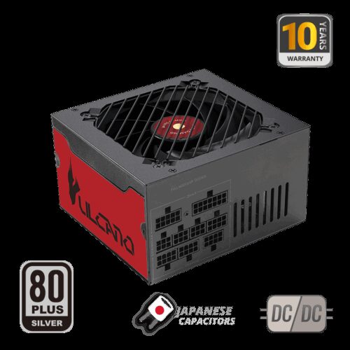 MARS GAMING MPVU750SIM, 750W FULL MODULAR PSU, DC-DC & SMD TECH, 80PLUS SILVER, APFC, ULTRA SILENT AI2-RPM & 140MM SI COPPER FAN, JAPANESE CAPACITORS, 10 YEARS WARRANTY, BLACK/RED