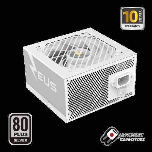 MARS GAMING MPZE750SI, 750W PSU, DC-DC & SMD TECH, 80 PLUS SILVER, ACTIVE-PFC, ULTRA SILENT AI2-RPM SI COPPER FAN, 105º TK JAPANESE CAPACITORS, 10 YEARS WARRANTY, WHITE