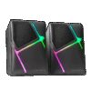 MARS GAMING MS-H, RGB GAMING SPEAKER, 10W 3D-SURROUND INVERTED DRIVER SYSTEM, VOLUME CONTROL, BLACK