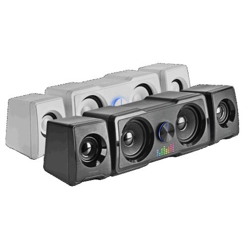 MARS GAMING MS22, 2.2 SPEAKERS, 35W DSP, DUAL SUBWOOFER, RGB, USB POWER, BLACK