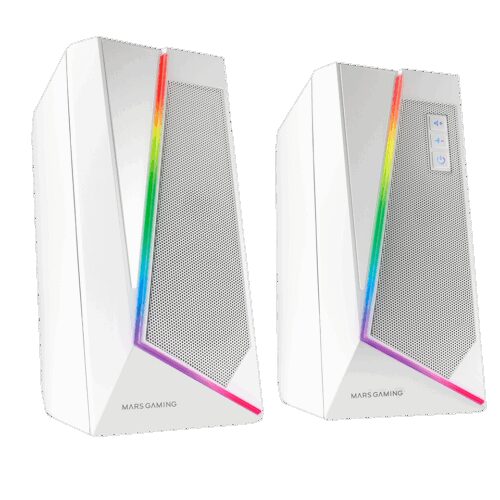 MARS GAMING MS7, RGB SPEAKERS 20W USB, JACK+BLUETOOTH 5.0, DYNAMIC RGB, WHITE