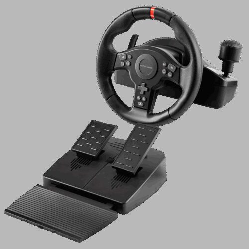 MARS GAMING MWH-RSXONE, RACING SIMULATION WHEEL, DRIVESENSE SYSTEM, 270º ROTATION, INTEGRATED SEQUENTIAL SHIFTER, XL PEDAL SET, PC , PS3, PS4, XBOX SERIES X/S/ONE, SWITCH, BLACK