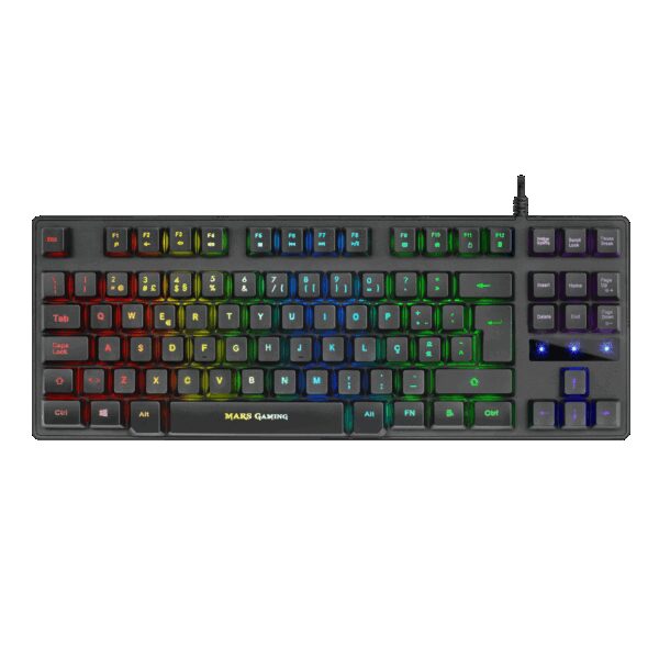 MARS GAMING MKTKL, RGB COMPACT TKL KEYBOARD H-MECHANICAL RED, PORTUGUESE