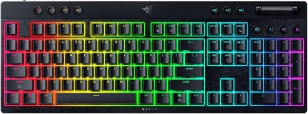 Razer BlackWidow V4 Low Profile HyperSpeed - Wireless / Bluetooth RGB Gaming Keyboard -Orange Switch
