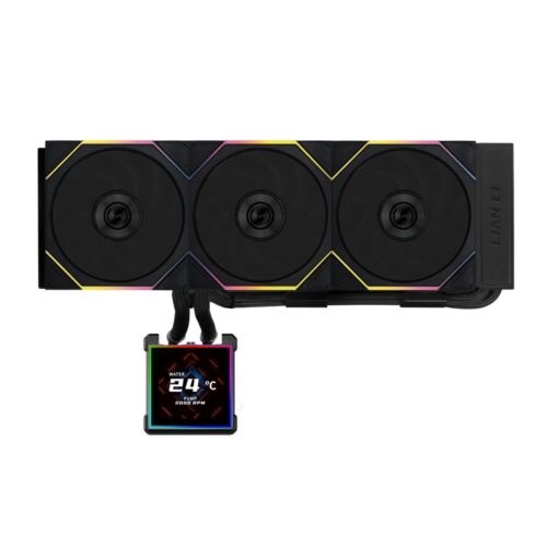 Lian Li Hydroshift II LCD-S 360TL Black - RGB AIO CPU Cooler - 3.4" Screen - 1851/1700, AM5/AM4