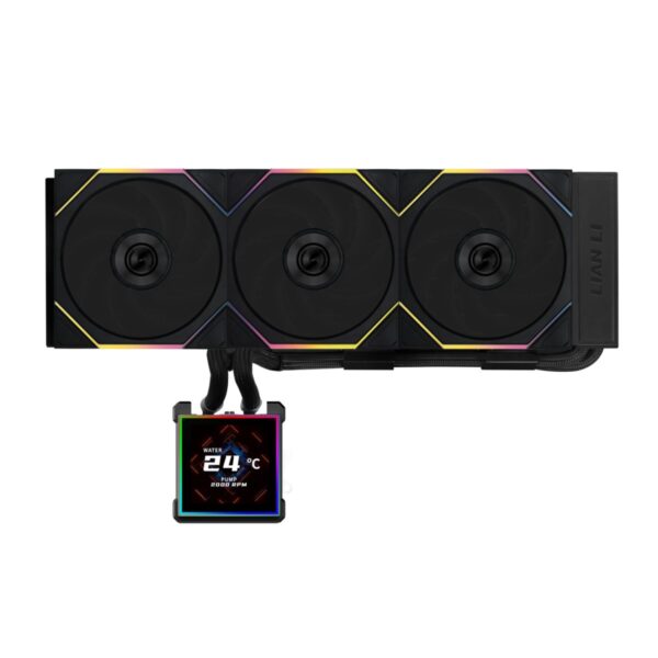 Lian Li Hydroshift II LCD-S 360TL Black - RGB AIO CPU Cooler - 3.4" Screen - 1851/1700, AM5/AM4