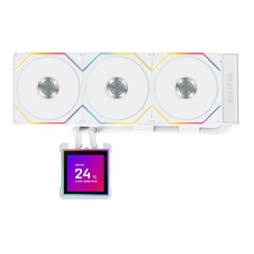 Lian Li Hydroshift II LCD-S 360TL White - RGB AIO CPU Cooler - 3.4" Screen - 1851/1700, AM5/AM4