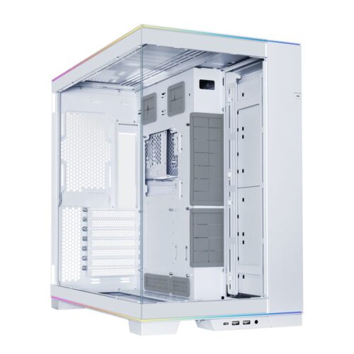 Lian Li O11D EVO RGB White - White EATX(under 280mm)/ATX Columnless Tower PC Case