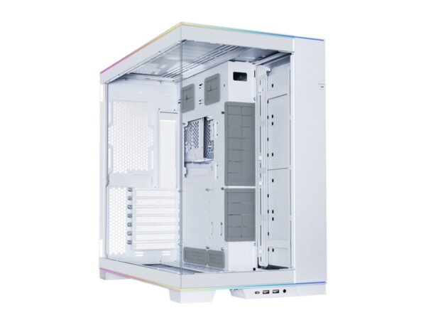 Lian Li O11D EVO RGB White - White EATX(under 280mm)/ATX Columnless Tower PC Case