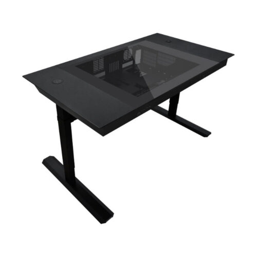 Lian Li DK07X Motorised Standing Desk Station - E-ATX-x2 (Single or Dual E-ATX PC Desk)