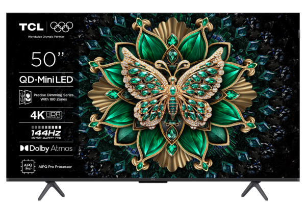 TCL 50C6K 4K QD-Mini LED 144Hz TV (2025)