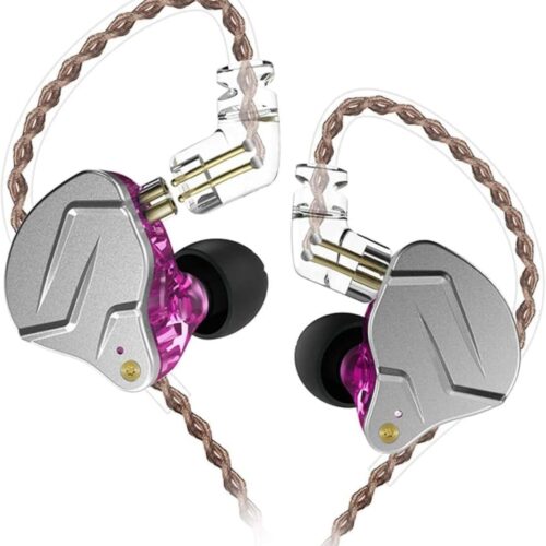 61Az3b1BoLL._AC_SL1500_ KZ ZSN PRO Purple No Mic - IEM 3,5 In Ear Monitor Earphones, Dynamic Hybrid Dual Driver 1BA+1DD
