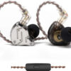 KZ ZS10 PRO Black With Mic - IEM 3,5 Musician In Ear Monitor Earphones, 4BA+1DD 5 Driver 10mm, metal