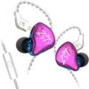 61wONkbOBqL._AC_SL1001_ KZ ZST X Purple With Mic - IEM 3,5 In Ear Monitor Earphones, Dynamic Hybrid Dual Driver 1BA+1DD, 2x
