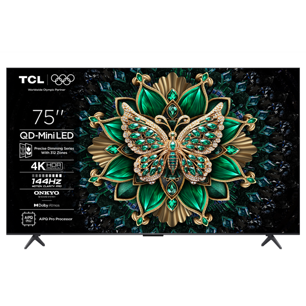 TCL 75C6K 4K QD-Mini LED 144Hz TV (2025)