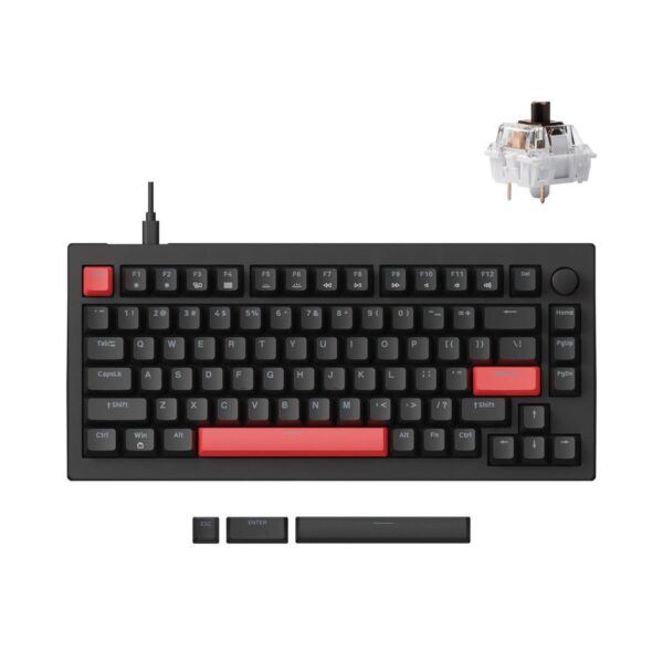 Lemokey-X4-QMK-Wired-Mechanical-1 Lemokey X4 QMK (X4-A3) Wired Mechanical Keyboard 75% Brown Switch US Layout