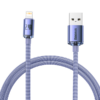Baseus Crystal Shine Series Cable USB to Lightning 2.4A 1.2m Lilac