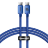 Baseus Crystal Shine Series PD Cable Type-C to Type-C 100W 1.2m Blue