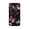 Vivid Silicone Case Samsung Galaxy S24 Butterfly Black/Pink