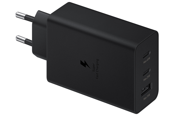 ep-t6530nbegeu Samsung Fast Travel Charger 65W 2xType C & USB Black / No Cable