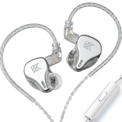 kz-dq6-3-drivers-iem-earpshones-k-copy KZ DQ6 Silver With Mic - IEM 3,5 HBB Tuned Improved In Ear Monitor Earphones, 3DD Dynamic