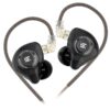KZ EDX PRO Black No Mic - IEM 3,5 In Ear Monitor Earphones, 1DD Dynamic, HIFI bass, Noise Cancelling