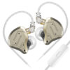 kz-zsn-pro-2-gold-mic KZ ZSN PRO 2 Gold With Mic - IEM 3,5 In Ear Monitor Earphones, Hybrid 1BA+1DD 10mm, metal, HIFI bass