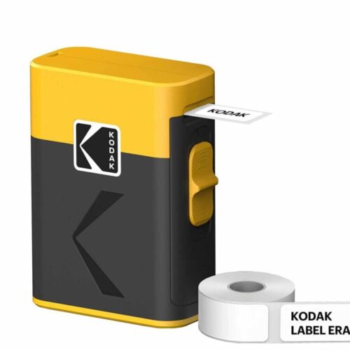label-era-m50-1-v2 Kodak Label ERA M50 Label Maker Machine, Yellow (Label Printer with 1 Roll Sticker Label)
